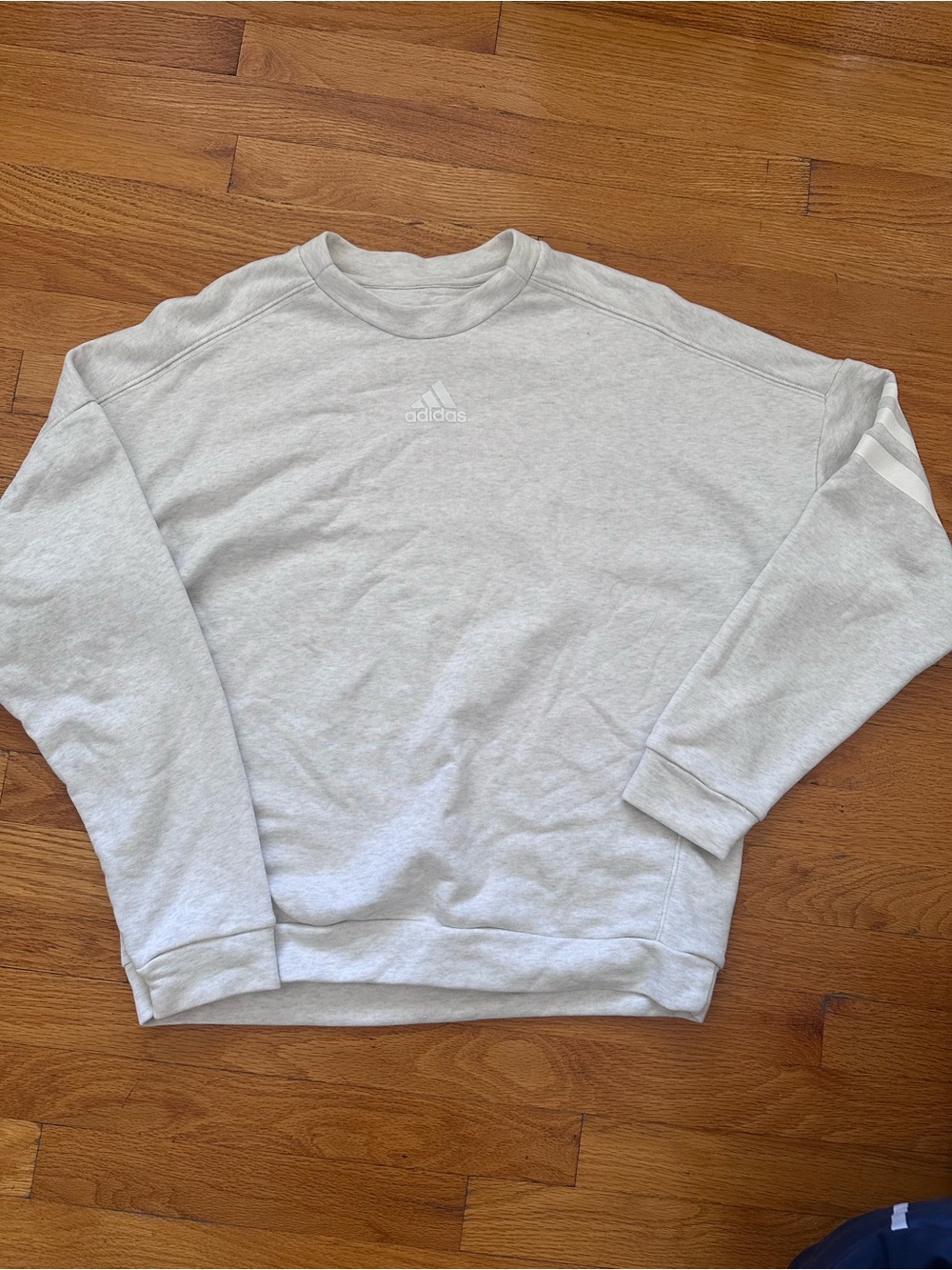 adidas Light Gray Men's Crewneck Sweatshirt